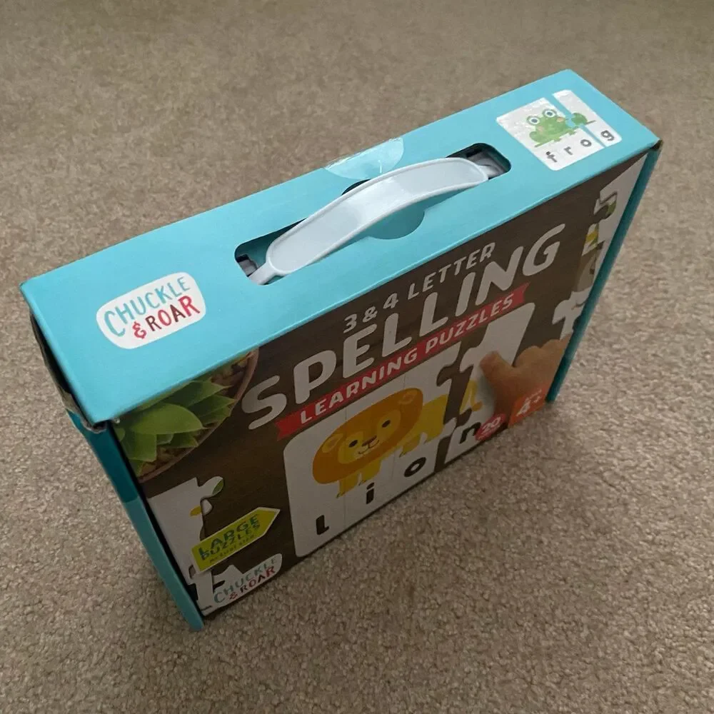 Kids 3 & 4 Letter Spelling Learning Puzzles by Chuckle & Roar
